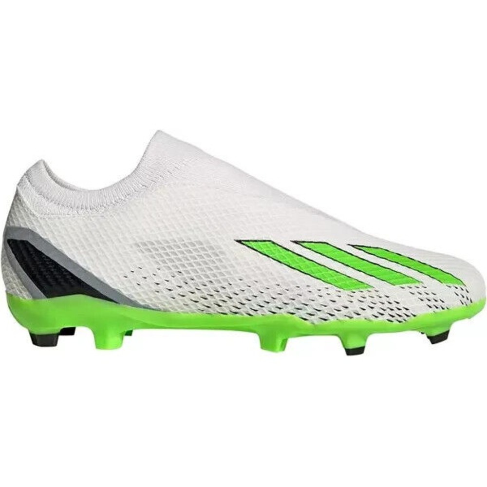 ADIDAS X SPEEDPORTAL .3  LL FG SOCCER CLEATS Men's 6.5 / WOMEN'S 7.5 WHITE/GREEN